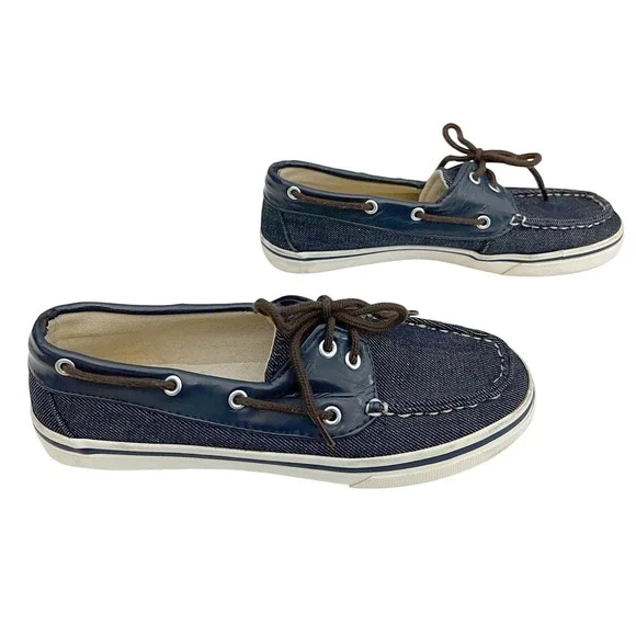 Dexter Denim Boat Shoes Dark Wash Casual Comfort Loafers Women's Size 7.5 - Picture 2 of 6